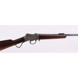 (S1) .22 Martini action lightweight sporting rifle by W R Pape, 25 ins barrel inscribed W.R. PAPE