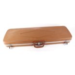 Gunguard brown hard plastic gun case with eggshell foam lining, 37 ins x 11 ins internal