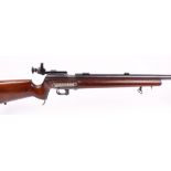 (S1) .22 Barnett 10-X underlever bolt action target rifle, 27 ins heavy target barrel, adjustable