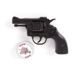 .22 Olympic 6 blank firing 8 shot revolver and quantity of flobert blanks [Purchasers Please Note: