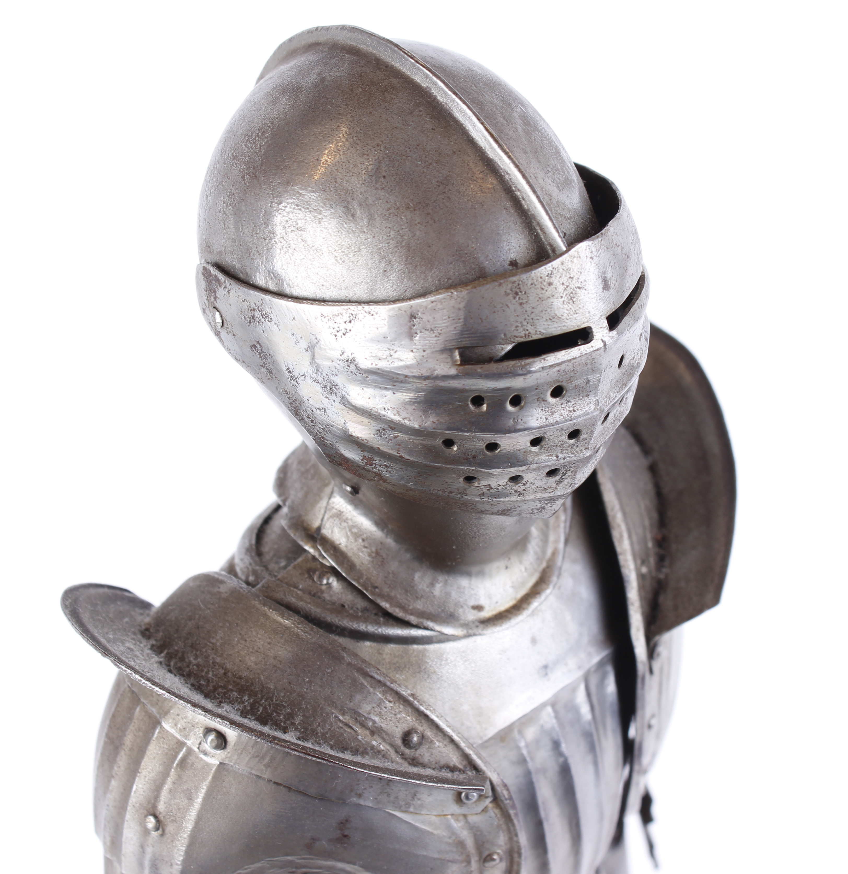 16th Century style fully articulated miniature suit of armour by Marto (Spain), h.25 ins, together - Image 6 of 14