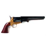 (S1) .36 Pietta Colt black powder percussion revolver, 7½ ins octagonal barrel, plain 6 shot