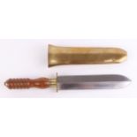 Siebe Gorman 175th Anniversary diver's knife (No.49/175), 7,5/8 ins polished blade etched with