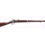 (S58) .58 Springfield Model 1861 rifled percussion musket, 31 ins full stocked two band barrel