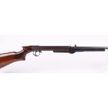 .22 BSA Standard No.1 Model underlever air rifle, open sights, tap loading, chequered panels