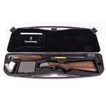 (S2) 20 bore Browning B725 Hunter Premium over and under, ejector, 30 ins multi choke barrels (5