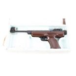 .177 Original Mod 6 break barrel air pistol, tunnel foresight, adjustable rear sights, no. 64737, in