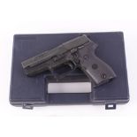 .177 RWS C225 CO2 air pistol, open sights, no. E7234832 in hard plastic case [Purchasers Please