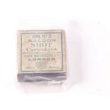 (S2) 100 x Eley No.2 (7mm Flobert) Saloon shot cartridges in packet, scarce Section 2 licence