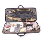 Hoyt Pro Medalist recurve bow, no. 41558J.S, in maker's case with accessories incl. strings, arm