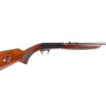 (S1) .22 Browning FN semi automatic take down rifle, 19 ins screw cut barrel with open sights,