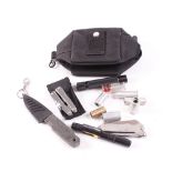 Shooting accessories incl.: Hai Hocho knife; two multitools; scope brush; torch; snap caps