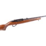 (S1) .22 Ruger 10/22 semi automatic carbine, 18½ ins threaded barrel (moderator available), open