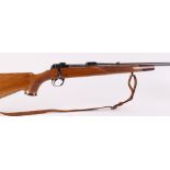 (S1) .270 (Win) BSA bolt action stalking rifle, 22 ins barrel with original open sights, Mauser