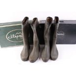 Two boxed pairs of Le Chameau Wellington boots, size 10 ½