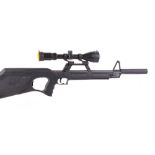 (S1) .22 Walther G22 semi automatic tactical rifle, barrel threaded for moderator (Walther moderator