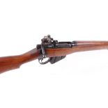 (S1) .303 Lee Enfield No.4 Mk1 bolt action service rifle c.1943, fitted Parker Hale adjustable match