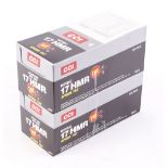 (S1) 1000 x .17 (Hmr) CCI Speer TNT hollow point rifle cartridges[Purchaser Please Note: Section 1