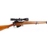 (S1) .303 Enfield No.4 Mk2(F) bolt action service rifle, mounted 4-12 x 10 Jaguar scope on B-
