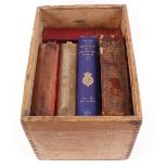 Regimental History: Eley wooden cartridge box containing 5 Vols. including: 'History of the East