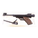 .177 Original Mod 6 break barrel air pistol, tunnel foresight, adjustable rear sight, no. 13168,