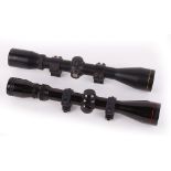 3-9 x 40 rifle scope with mounts and another similar (2)