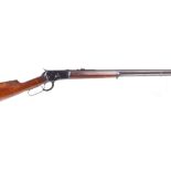 (S1) .44 (Wcf-smooth) Winchester Model 1892 lever action, 24 ins round barrel, open sights, tube