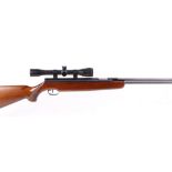 5.5mm Weihrauch HW 77 underlever air rifle, mounted 4 x 32 Tasco scope, no. 1042155 [Purchasers