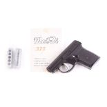 .320 Mari blank starting pistol, with instructions and two magazines