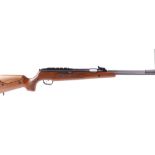 .177 Hatsan Dominator 200W underlever air rifle, open sights with mounted scope rail, ergonomic