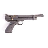 .22 Crosman 2240 air pistol, bolt action, open sights, no. 415B03708 [Purchasers Please Note: This