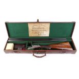 (S2) 12 bore single trigger sidelock ejector 'Grand Model' by Tolley & Co. 28 ins discreetly sleeved