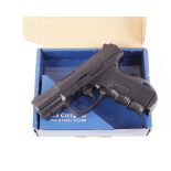 .177 Walther CP99 Compact blow back air pistol, open sights, no. 01494, in box with tin of