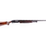 (S1) 12 bore Winchester Model 12 Custom Trap pump action, 5 shot, 29½ ins take down barrel, ¾ choke,