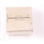 (S2) 25 x 12 bore 'Home Guard' shot cartridges, WD and broad arrow stamp on box Section 2 licence