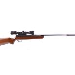 .177 BSA Supersport break barrel air rifle, fitted moderator, mounted 2-7 x 32 Bushmaster scope, no.