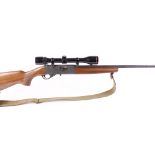 (S1) .22 Anschutz Model 525 semi automatic rifle (no magazine), 22 ins screw cut barrel (moderator