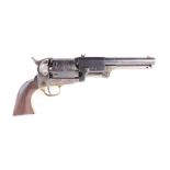 (S1) .44 Italian Colt Dragoon 1848 percussion black powder revolver, 7½ ins round sighted barrel
