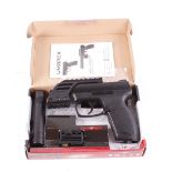 .177 Umarex TDP-45 Tactical Pro CO2 air pistol, boxed with laser, moderator, rail and