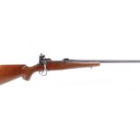 (S1) 7.62mm Enfield P14 sporterised bolt action rifle, 28½ ins barrel, match sights (tunnel