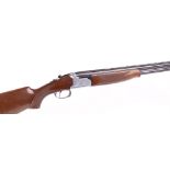 (S2) 12 bore Lanber over and under, ejector, 27½ ins barrels, ½ & ¼, 70mm chambers, engraved