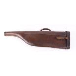 Leather leg o' mutton gun case