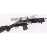 (S1) .223 Ruger straight pull Ranch Rifle, 18½ ins barrel with blade foresight, adjustable leaf rear