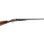 (S2) 12 bore sidelock non ejector by H R Hayman, 28 ins sleeved barrels, ½ & ¾, concave rib with