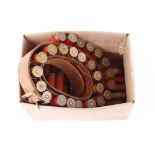 (S2) Quantity various 12 bore paper cased cartridges and leather cartridge belt Section 2 licence