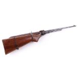 .22 Webley Mk 3 under lever air rifle, open sights, no. A0581 (a/f - stock sheared off at grip) [