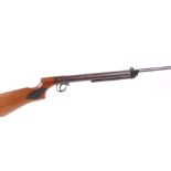 .177 BSA Breakdown Model break barrel air rifle, open sights, stamped BSA to chequered panel on