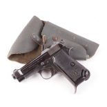(S5-SF25) 9mm WWII Beretta M1934 semi automatic pistol, the receiver stamped P.BERETTA-CAL.9 CORTO-