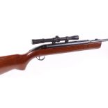 .22 BSA Airsporter Mk3 underlever air rifle, mounted SMK scope, no. G1058 [Purchasers Please Note:
