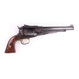 (S1) .44 Pietta Remington 1858 percussion black powder target revolver, 8 ins octagonal barrel,
